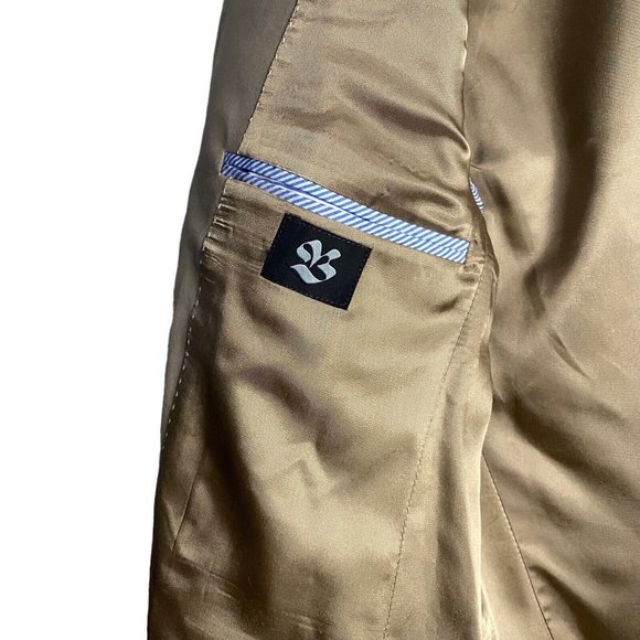 Tommy Hilfiger Men's Tan Notch Lapel Single Breasted Blazer - Picture 6 of 11